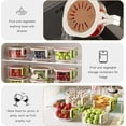 thumbnail image 2 of Fruit Vegetable Washing Bowl with Strainer, Multifunctional Produce Washer, Berry Container, Lettuce Keeper for Fridge Refrigerator Organization, Portable Strainers and Colander for Kitchen (Brown), 2 of 7