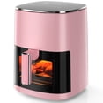 thumbnail image 4 of 6QT Square Air Fryer with Viewing Window, 12-in-1 Digital Oven for Roast, Bake, Dehydrate, Pink, 4 of 6