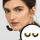 thumbnail image 4 of Pendientes colgantes multicolor liso semicírculo acrílico mujer pendiente regalo de aniversario elegante gancho para la oreja boda playa blanco Ropa, zapatos y accesorios Miscelánea Café oscuro Qarigey AP010380-10, 4 of 6