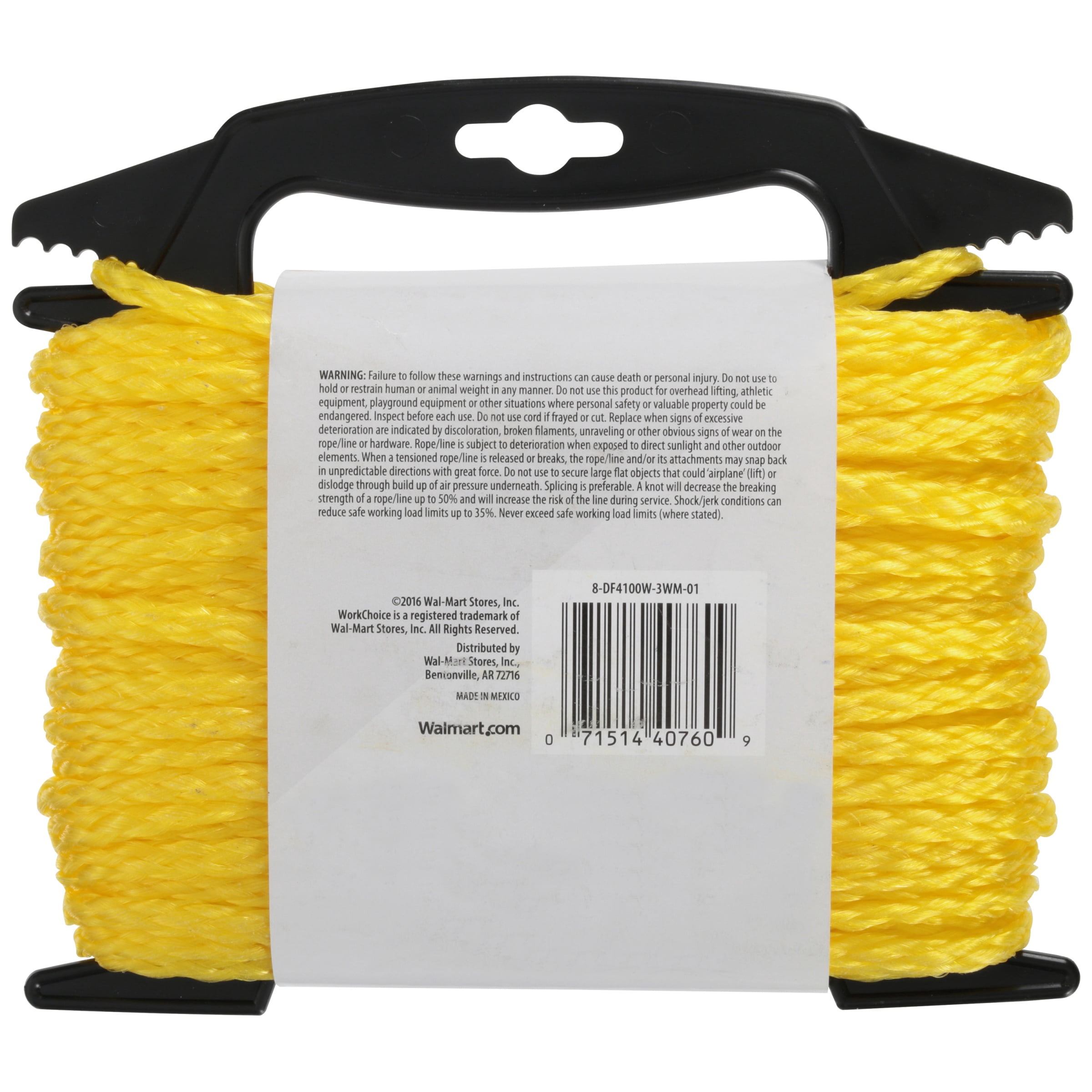 1/4" x 100' Poly Hollow Braided Rope