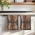 thumbnail image 7 of Wooden Plank Kitchen Towels Set of 1, Rustic Farmhouse Brown Black Barn Door Absorbent Dish Towels for Kitchen, Microfiber Hand Towel, Quick Drying Tea Towel for Cleaning Decorative Dishcloths, 7 of 7