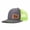 Gray and light green, variant on OUTLAW Leather Patch Letter Embroidered Color Block Trucker Hat Unisex Adjustable Cotton Breathable Fashion Cap for Travel Daily Wear