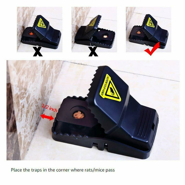 6-PACK Reusable MOUSE TRAPS Rat Trap Rodent Snap Trap Mice Trap Catcher  Killer 