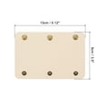 thumbnail image 2 of Unique Bargains Emballage de Poignée de Bagage 2 Pack PU Sac à Main Poignée Identificateur de Couverture avec Fermoir pour Valise, Beige, 2 of 5