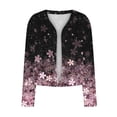 thumbnail image 4 of Cardigan for Women's Plus Size Dressy Fashion Long Sleeved Cardigan Print Designs Relaxed Loose Fitting Long Sleeved Top Party on Clearance, 4 of 5