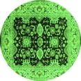 thumbnail image 1 of Ahgly Company Indoor Round Oriental Green Traditional Area Rugs, 6' Round, 1 of 4