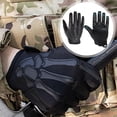 thumbnail image 2 of Gants Squelette Chauds Flexibles à Prise Renforcée pour la Randonnée, Plein Air, Chasse, Airsoft, Paintball, Cyclisme, Moto, Multiusage, TG, Bleu, 2 of 4
