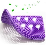 GULYMM Purple Gel Seat Cushion Breathable Egg Seat Long Sitting, Relieve Tailbone Pain & Sciatica
