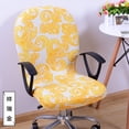 thumbnail image 2 of Rotating Armchair Slipcover Removable Stretch Computer Office Chair Cover Protector in Small Size (Gold), 2 of 4