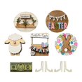 thumbnail image 3 of Juego de decoración de bandejas en capas de Pascua, decoración de mesa de granja, suministros para fiestas 8 piezas, 3 of 9