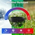 thumbnail image 2 of BN-LINK 6ft Indoor Outdoor Extension Cord 16/3 SJTW, 2 Pack, Black, 3-Prong, Weather Resistant & Flame Retardant, for Indoor, Garden, Landscaping & Holiday Decorations, ETL, 2 of 8