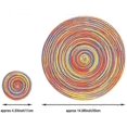 thumbnail image 2 of Round Table Mats, Heat Resistant Washable Placemat and Coaster Set of 6 for Dining Kitchen Table, 2 of 5