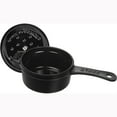 thumbnail image 2 of Staub Cast Iron 0.25-qt Mini Saucepan - Matte Black, 2 of 4
