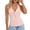 Pink, variant on Halter Tank Tops for Women V Neck Front Twist Knot Slim Fit Backless Sleeveless Shirt Summer Outfits