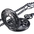 thumbnail image 1 of Vintage Roman Numerals Scale Quartz Pocket Watch With Chain, 1 of 5