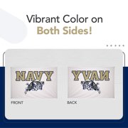 Navy Midshipmen 4' x 6' College Sports Printed Flag - NCAA Licensed - Super Polyester Knit - School Banner (White, Gold, Navy Blue)