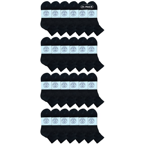 Yacht & Smith Wholesale Bulk Womens Mid Ankle Socks, Cotton Sport Athletic Socks - Size 9-22