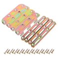thumbnail image 2 of 1 Set Bed Rail Brackets With Screws - Bed Frame Fasteners Fittings - For Headboard And Footboard Connectors Hardware Accessories, 2 of 3