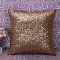 thumbnail image 4 of NWOKYZGH 1Pc 16x16 Inch Champagne Gold Sequined Pillow Cover - Sparkling Throw Cushion for Sofa, Bed, Living Room & Bedroom, Luxury Glitter Decorative Home Decor, 4 of 4
