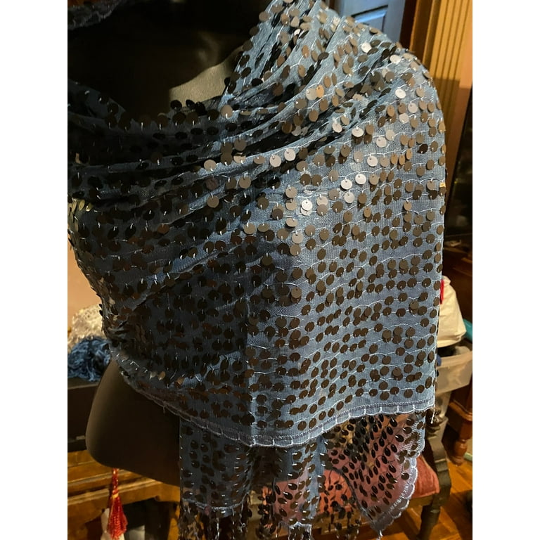 Navy sheer shawl sale