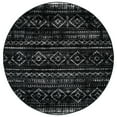 thumbnail image 2 of SAFAVIEH Montage Elijah Geometric Indoor/Outdoor Area Rug, Grey/Black, 6'7" x 6'7" Round, 2 of 4