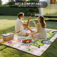 thumbnail image 4 of Spring Easter Outdoor Rug for Patio/Deck/Porch, Non-Slip Large Area Rug 4 x 6 Ft, Colorful Eggs Floral Truck Butterflies Pink Plaid Indoor Outdoor Rugs Washable Area Rugs, Camping Rug Carpet Runner, 4 of 8