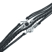 FESHIONN IOBI Forever Love Handmade Braided Leather Friendship Bracelet For Woman or A Girl Six Colors To Choose