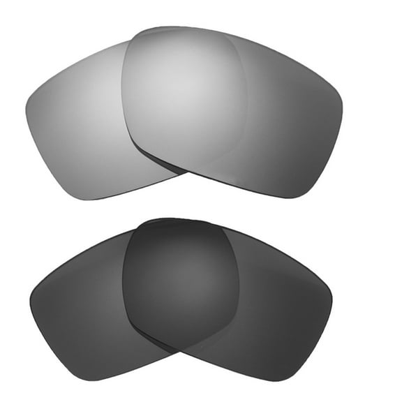 Walleva Polarized Titanium   Black Replacement Lenses For Oakley Drop Point Sunglasses