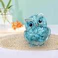 thumbnail image 3 of Crystal Owl Decoration Owl Statue for Office Decor Housewarming Gift Desk Housewarming Gift Blue, 3 of 9