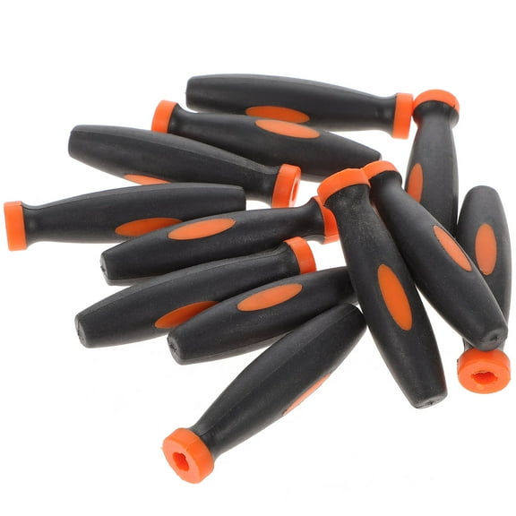 SWETRACE 12Pcs Hand Grip Rubber File Handles for Metal Files Cylindrical Shape Multi