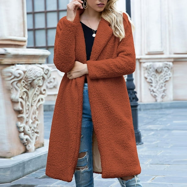 Chaqueta cálida para mujer para mujer, abrigo de invierno sólido