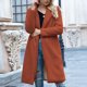 thumbnail image 1 of Chaqueta cálida para mujer para mujer, abrigo de invierno sólido con cuello de plumón, prendas de vestir exteriores de lana de cordero Fridja  po1467, 1 of 6
