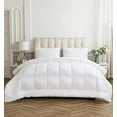 thumbnail image 2 of 1 PC Queen Size Down Alternative Comforter- Microfiber 300 GSM- Lightweight Comforter with Corner Tabs (90x92, White), 2 of 5