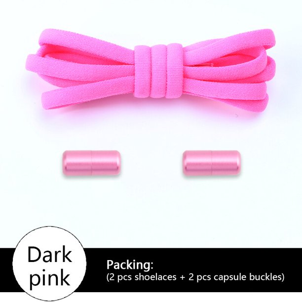 Cordones elásticos para zapatillas de deporte, Cordones redondos sin cordones para deportes, accesorios para zapatos para niños y adultos