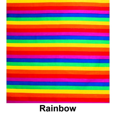 Rainbow Print Designs Cotton Bandana (22 inches x 22 inches)