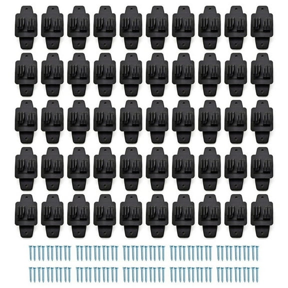 Electric Fence Wooden Post Claw Insulator, Nail on Insulator for High Voltage Pasture Fence,50PCS