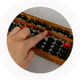 thumbnail image 3 of Shisuyan Retro Abacus Traditional Chinese Abacus Math Learning Tool Counting Tool (17 Column), 3 of 9