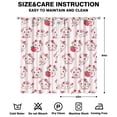 thumbnail image 2 of 2 Tier Cow Print Curtains for Kitchen - Cute Highland Cow Design, Semi-Sheer Farmhouse Window Panels, 42x84 Inch, Machine Washable, 2 of 2