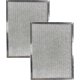 thumbnail image 1 of Paquete de 2 filtros de grasa de aluminio para campana extractora de 10 x 12-1/2 x 3/8, 1 of 6