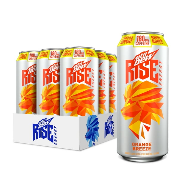 12-cans-mtn-dew-rise-energy-drink-orange-breeze-16-fl-oz-walmart