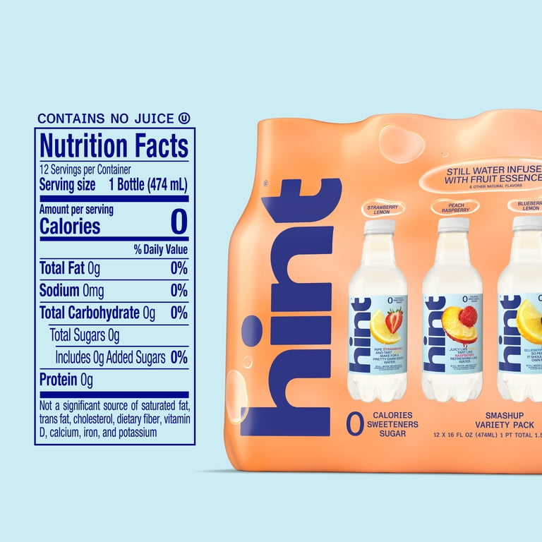 Hint Smash-Up Flavored Water Variety Pack, 16 fl oz, 12 Pack photo 7