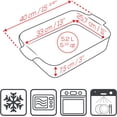 thumbnail image 4 of Peugeot Appolia, 40cm Rectangular Baking Dish, 13 x 10.1 x 3 inch interior, Blue, 4 of 7