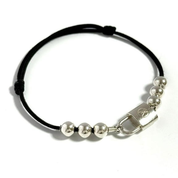 Pre-Owned Louis Vuitton Bracelet Silver Lock It Beads (Good)