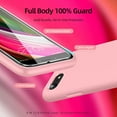 thumbnail image 2 of [3 in 1 for iPhone SE case 2022/3rd/2020/2nd gen, iPhone 7/8 case，with 2 Pack Screen Protector, Liquid Silicone Ultra Slim Shockproof Protective Phone Case [Microfiber Lining] (Pink)…, 2 of 13