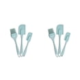 thumbnail image 4 of Inteprter 3 piezas/kit de silicona para hornear raspador colorido reutilizable lavable cocina panadería pastel crema pan cepillo herramientas de Azul 2piezas, 4 of 6