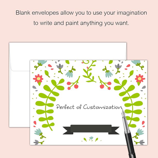 Premium White Invitation Envelopes A1 Self Seal Mailing Envelopes 3.625 x  5.125 In Blank Bright White Envelopes, Blank 3.6 x 5 Envelopes for  Invitations Wedding 100 Pcs - Walmart.com