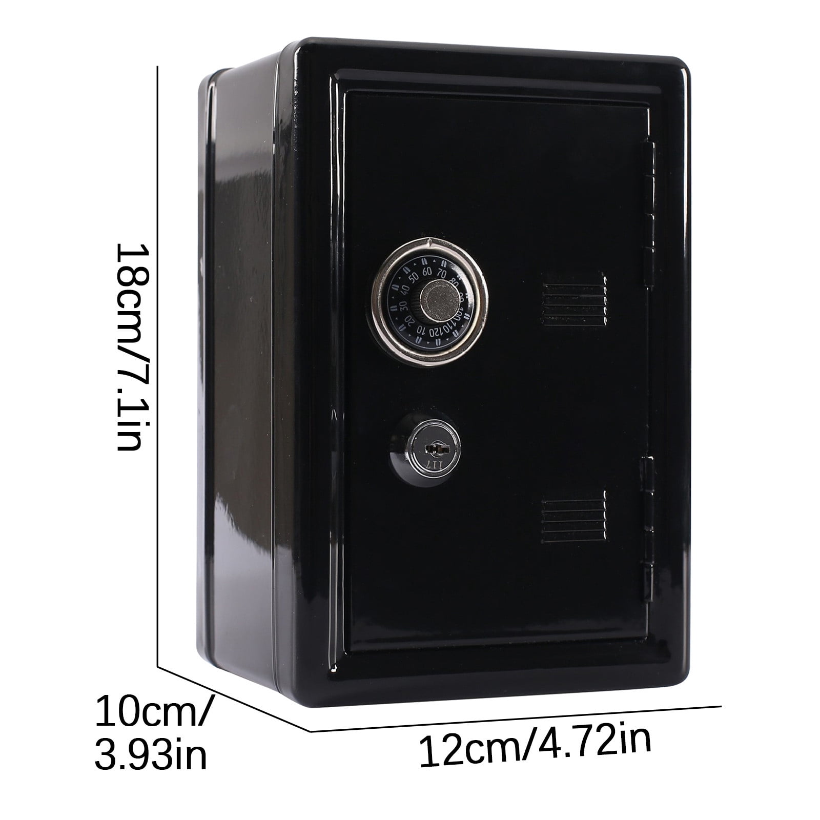 Kids Money Bank Locker Safe With Key And Single Digital Lock, Metal Money Safe, Mini Password Cash Coin Savings Box Gift For Kids Boys And Girls Kids Toddler Supplies