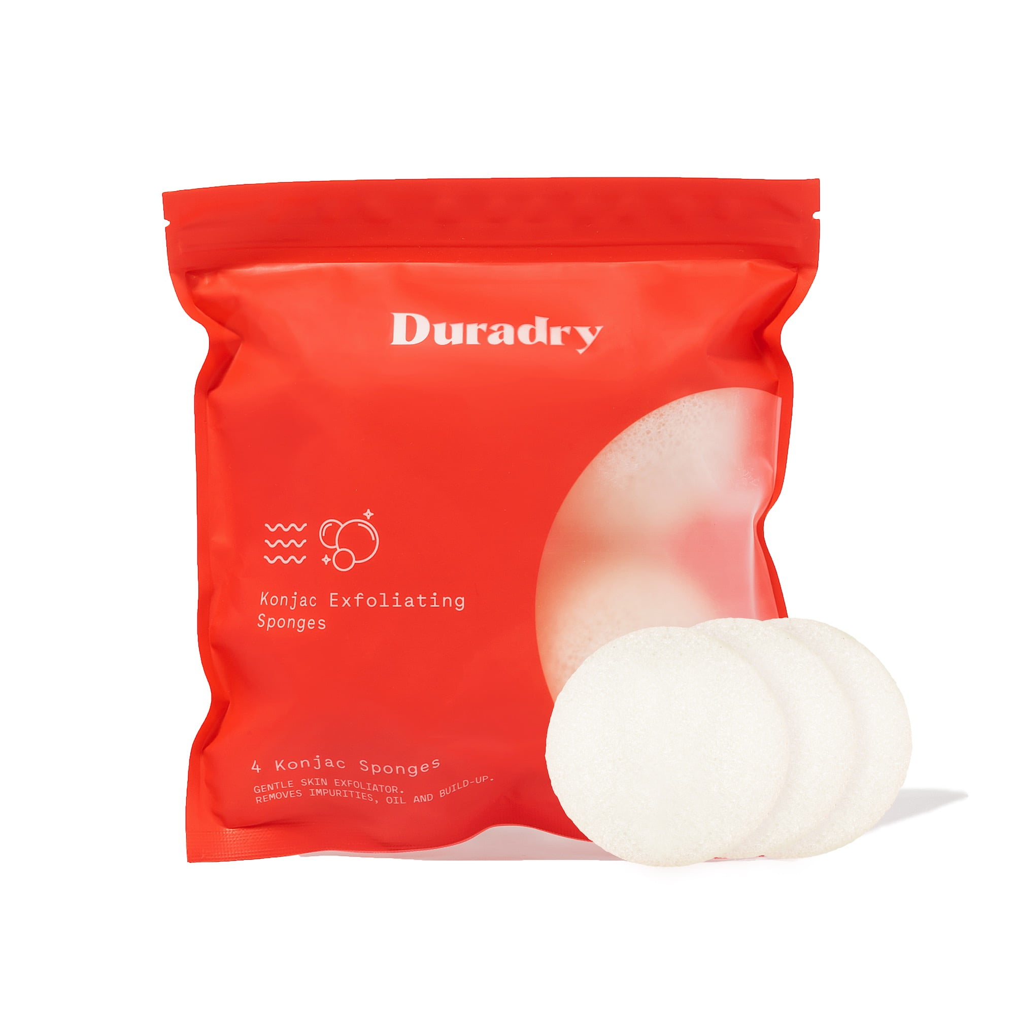 Duradry Konjac Exfoliating Sponges Konjac Sponge for Face & Body