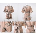 thumbnail image 4 of Women's Jumpsuit Flower Printed V-neck Rompers Ruffle Sleeve Backless Rompers, 4 of 5