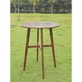 thumbnail image 2 of Acacia 32-inch Round Bar Height Table, stain, 2 of 3